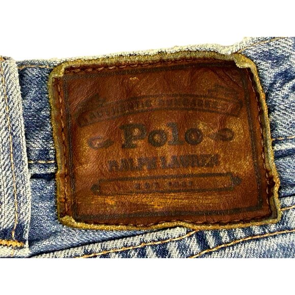 Polo Ralph Lauren Men's Jeans 36x32 Medium Wash Cowboy Bootcut Leg Cotton Denim - Picture 7 of 10